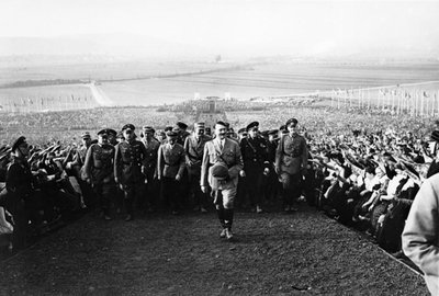 Adolf Hitler at the 'Reich Harvest Festival' on the Bueckeberg